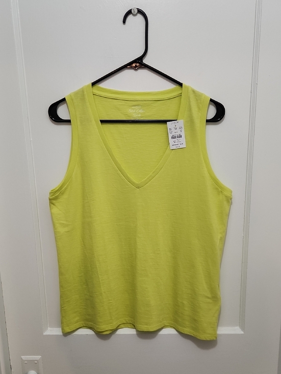 J. Crew Tops - NWT J. Crew Yellow V-Neck Tank Top Size Medium